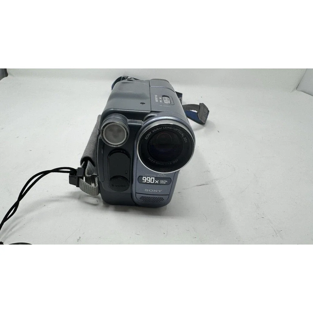 FOR PARTS - Sony Handycam CCD-TRV128 Hi-8 Analog Chrome Blue Camcorder